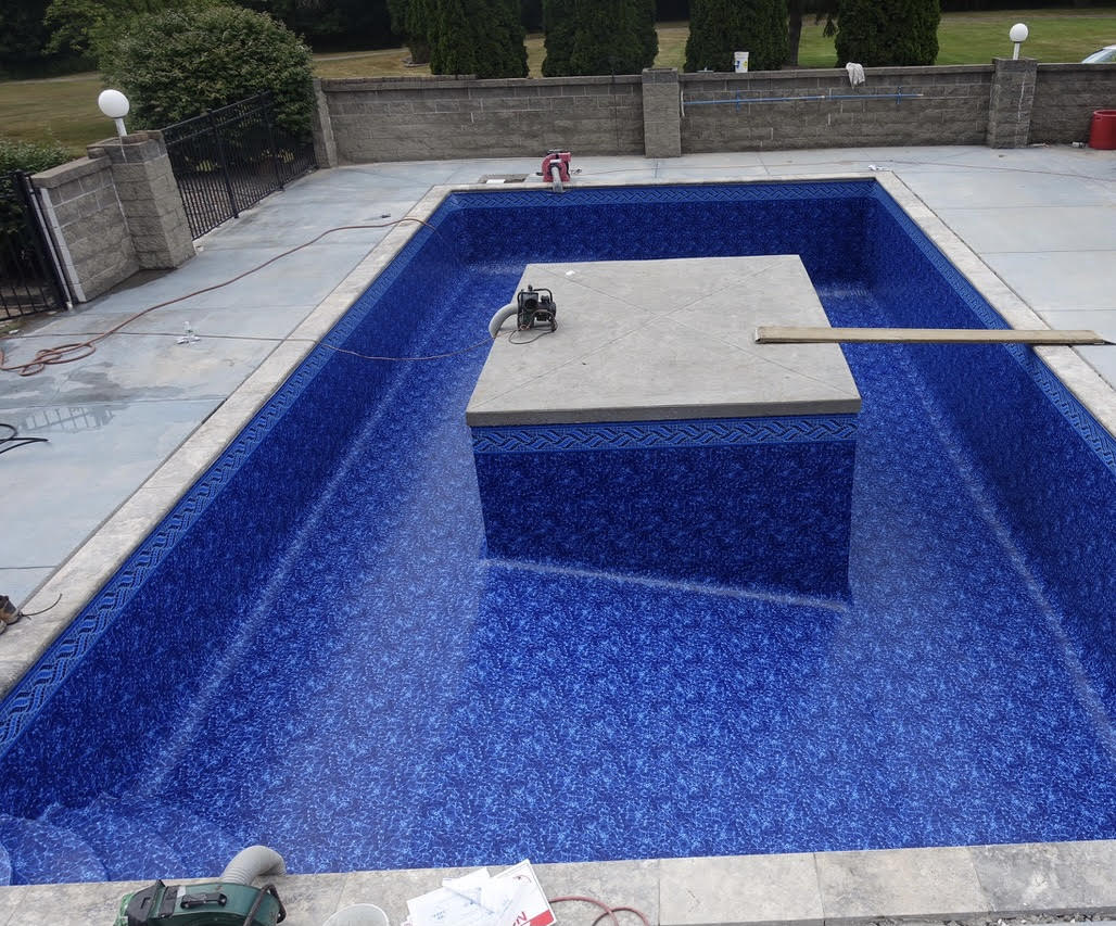 pool liner install